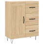 Aparador alto madera contrachapada color roble 69,5x34x180 cm de , Aparadores - Ref: Foro24-3198692, Precio: 169,99 €, Descue...