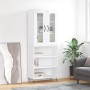 High glossy white plywood sideboard 69.5x34x180 cm by , Sideboards - Ref: Foro24-3198755, Price: 150,85 €, Discount: %