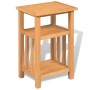 Solid oak wood side table with shelf 27x35x55cm by vidaXL, Side tables - Ref: Foro24-244211, Price: 59,99 €, Discount: %