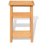 Solid oak wood side table with shelf 27x35x55cm by vidaXL, Side tables - Ref: Foro24-244211, Price: 59,99 €, Discount: %