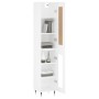 White engineered wood tall sideboard 34.5x34x180 cm by , Sideboards - Ref: Foro24-3200369, Price: 97,74 €, Discount: %