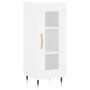 White engineered wood tall sideboard 34.5x34x180 cm by , Sideboards - Ref: Foro24-3200369, Price: 97,74 €, Discount: %