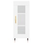 White engineered wood tall sideboard 34.5x34x180 cm by , Sideboards - Ref: Foro24-3200369, Price: 97,74 €, Discount: %