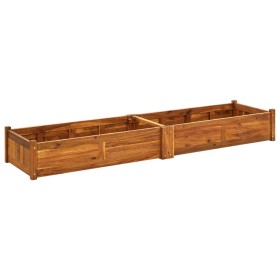 Acacia wood flowerbed 200x50x25 cm by vidaXL, Pots and planters - Ref: Foro24-42568, Price: 108,99 €, Discount: %