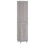 Tall Sonoma gray plywood sideboard 34.5x34x180 cm by , Sideboards - Ref: Foro24-3200439, Price: 97,93 €, Discount: %