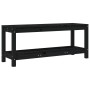 Solid black pine wood garden bench 108x35x45 cm by , garden benches - Ref: Foro24-832384, Price: 78,77 €, Discount: %