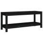 Solid black pine wood garden bench 108x35x45 cm by , garden benches - Ref: Foro24-832384, Price: 78,77 €, Discount: %