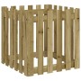 Planter fence design impregnated pine wood 60x60x60 cm by , Pots and planters - Ref: Foro24-832461, Price: 40,99 €, Discount: %