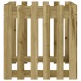 Planter fence design impregnated pine wood 60x60x60 cm by , Pots and planters - Ref: Foro24-832461, Price: 40,99 €, Discount: %