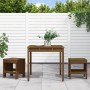 Gartentisch und Stühle, 3 Stück, massives honigbraunes Kiefernholz von , Gartensets - Ref: Foro24-3157706, Preis: 165,44 €, R...