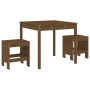 Garden table and chairs 3 pcs solid honey brown pine wood by , Garden sets - Ref: Foro24-3157706, Price: 165,44 €, Discount: %