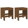 Garden table and chairs 3 pcs solid honey brown pine wood by , Garden sets - Ref: Foro24-3157706, Price: 165,44 €, Discount: %