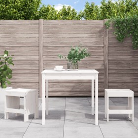 Garden table and chairs 3 pieces solid white pine wood by , Garden sets - Ref: Foro24-3157704, Price: 164,95 €, Discount: %