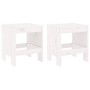 Garden table and chairs 3 pieces solid white pine wood by , Garden sets - Ref: Foro24-3157704, Price: 167,31 €, Discount: %