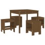 Garden dining set 5 pieces solid honey brown pine wood by , Garden sets - Ref: Foro24-3157712, Price: 245,41 €, Discount: %