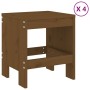 Garden dining set 5 pieces solid honey brown pine wood by , Garden sets - Ref: Foro24-3157712, Price: 245,41 €, Discount: %