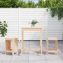 3-piece solid pine wood table and high stools set by , Garden sets - Ref: Foro24-3157733, Price: 176,89 €, Discount: %