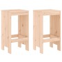 3-piece solid pine wood table and high stools set by , Garden sets - Ref: Foro24-3157733, Price: 176,89 €, Discount: %