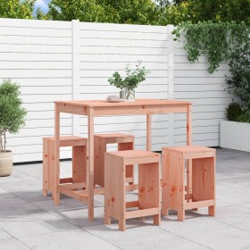 High table and 5-piece garden stools set made of solid Douglas fir wood by , Garden sets - Ref: Foro24-3157750, Price: 294,70...