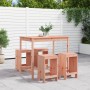 High table and 5-piece garden stools set made of solid Douglas fir wood by , Garden sets - Ref: Foro24-3157750, Price: 289,80...