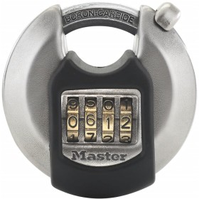 Master Lock Excell rundes Vorhängeschloss aus Edelstahl 70 mm M40EURDNUM von Master Lock, Vorhängeschlösser und Riegel - Ref:...