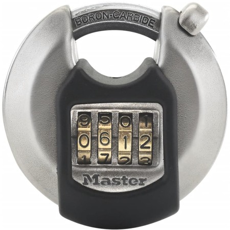 Master Lock Excell rundes Vorhängeschloss aus Edelstahl 70 mm M40EURDNUM von Master Lock, Vorhängeschlösser und Riegel - Ref:...