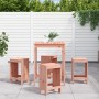 Douglas high table and garden stools 5 pieces solid wood by , Garden sets - Ref: Foro24-3157744, Price: 272,17 €, Discount: %