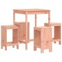 Douglas high table and garden stools 5 pieces solid wood by , Garden sets - Ref: Foro24-3157744, Price: 272,17 €, Discount: %