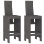 3-piece gray pine wood garden table and high stools set by , Garden sets - Ref: Foro24-3157765, Price: 236,08 €, Discount: %