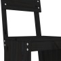 Garden table and high stools 9 pcs solid black pine wood by , Garden sets - Ref: Foro24-3157821, Price: 698,99 €, Discount: %