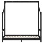 Estructura de cama de niños madera de pino negro 2x(70x140) cm de , Cunas y camas para niños - Ref: Foro24-3200594, Precio: 2...