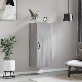 Engineered wood Sonoma gray wall cabinet 34.5x34x90 cm by , Sideboards - Ref: Foro24-835000, Price: 45,75 €, Discount: %