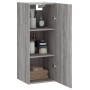 Engineered wood Sonoma gray wall cabinet 34.5x34x90 cm by , Sideboards - Ref: Foro24-835000, Price: 45,75 €, Discount: %