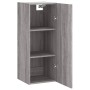 Engineered wood Sonoma gray wall cabinet 34.5x34x90 cm by , Sideboards - Ref: Foro24-835000, Price: 45,75 €, Discount: %