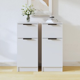 2 white plywood sideboards 30x30x70 cm by , Sideboards - Ref: Foro24-811116, Price: 89,75 €, Discount: %