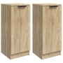 Aparadores 2 uds madera contrachapada roble Sonoma 30x30x70 cm de , Aparadores - Ref: Foro24-811140, Precio: 70,03 €, Descuen...