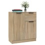 Aparador de madera contrachapada color roble Sonoma 60x30x70 cm de , Aparadores - Ref: Foro24-811109, Precio: 79,99 €, Descue...