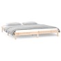 Bed frame with LED Super King solid wood 180x200 cm by , Beds and slatted bases - Ref: Foro24-820621, Price: 111,99 €, Discou...