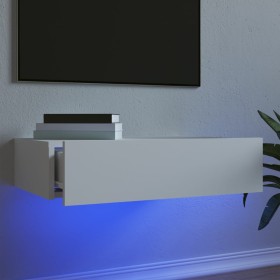 TV stand with white LED lights 60x35x15.5 cm by , TV Furniture - Ref: Foro24-842886, Price: 47,99 €, Discount: %