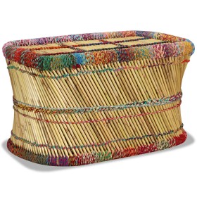 Mesa de centro de bambú con detalles chindi multicolor de vidaXL, Mesas de centro - Ref: Foro24-244215, Precio: 148,99 €, Des...