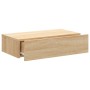 TV stand with LED lights Sonoma oak 60x35x15.5 cm by , TV Furniture - Ref: Foro24-842890, Price: 39,76 €, Discount: %