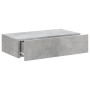 TV stand with LED lights in concrete gray, 60x35x15.5 cm by , TV Furniture - Ref: Foro24-842892, Price: 45,12 €, Discount: %