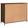 Aparador de madera de ingeniería marrón roble 100x35x75 cm de , Aparadores - Ref: Foro24-835513, Precio: 96,10 €, Descuento: %