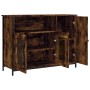 Aparador madera de ingeniería roble ahumado 100x35x75 cm de , Aparadores - Ref: Foro24-835511, Precio: 87,01 €, Descuento: %