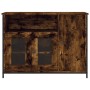 Aparador madera de ingeniería roble ahumado 100x35x75 cm de , Aparadores - Ref: Foro24-835511, Precio: 87,01 €, Descuento: %