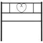 Black metal headboard 90 cm by , Headboards and footboards - Ref: Foro24-355491, Price: 23,50 €, Discount: %