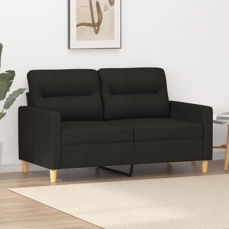 2-Sitzer-Sofa aus schwarzem Stoff 120 cm von , Sofas - Ref: Foro24-359231, Preis: 232,02 €, Rabatt: %