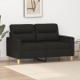 2-Sitzer-Sofa aus schwarzem Stoff 120 cm von , Sofas - Ref: Foro24-359231, Preis: 232,02 €, Rabatt: %