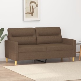 2-seater brown fabric sofa, 140 cm by , Sofas - Ref: Foro24-359238, Price: 227,99 €, Discount: %