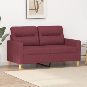 Two-seater red wine fabric sofa, 120 cm by , Sofas - Ref: Foro24-359233, Price: 230,21 €, Discount: %